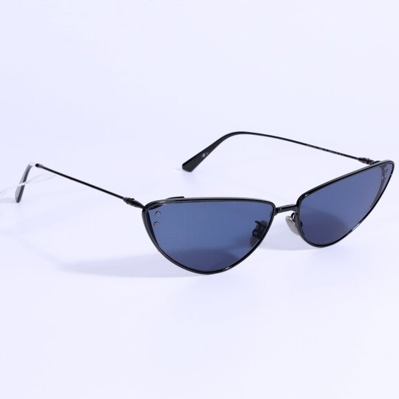 NEW $490 DIOR MissDior B1U H4B0 Cat Eye Sunglasses Thin Frame Black Blue Lens - Picture 4 of 10